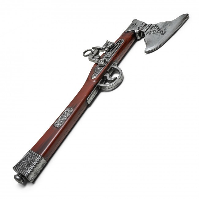 21.5″ Flintlock Axe Pistol Germany 17th Century Foam Gun Toys Cosplay Full Size