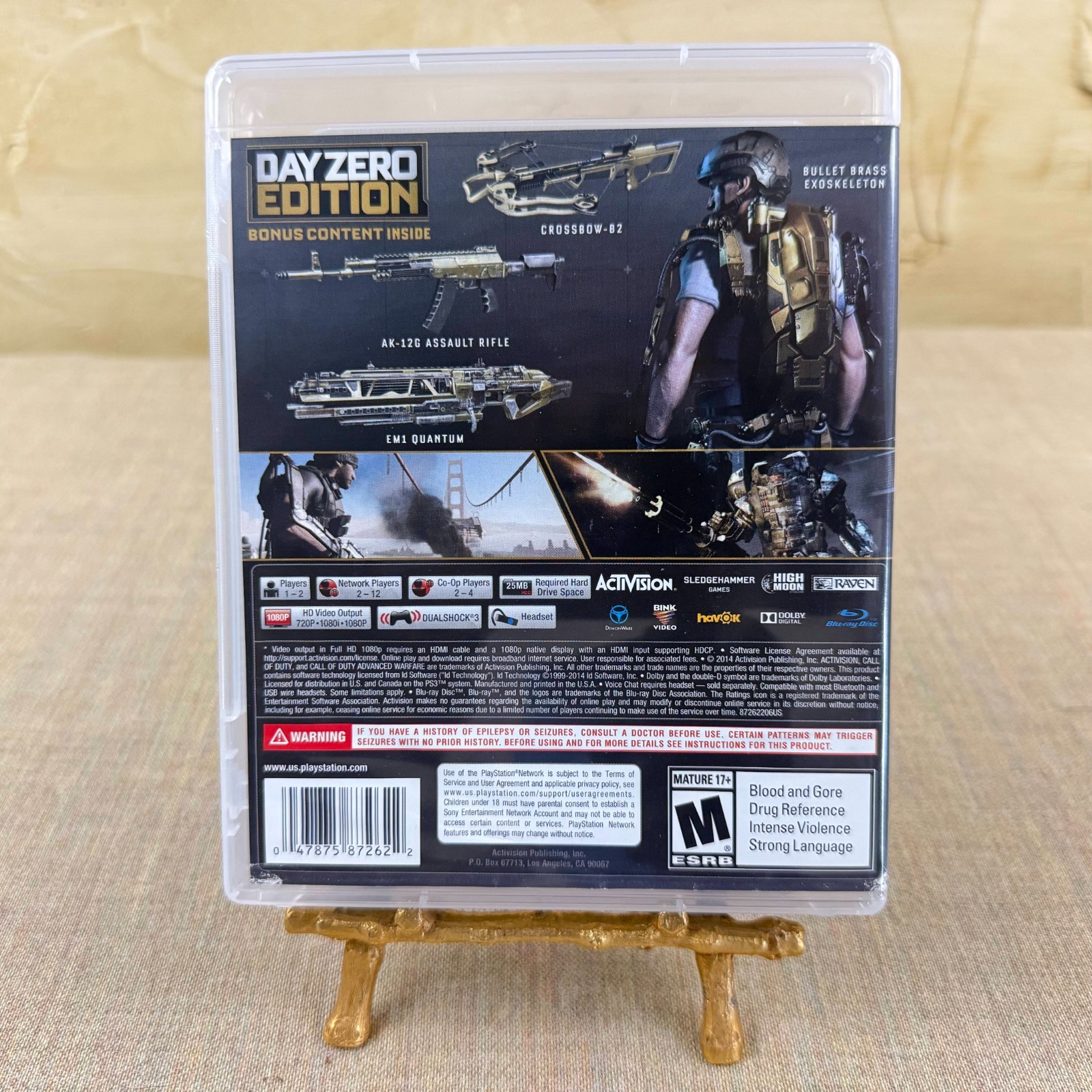 Call of Duty Advanced Warfare Day Zero Edition PS3 CIB Tested