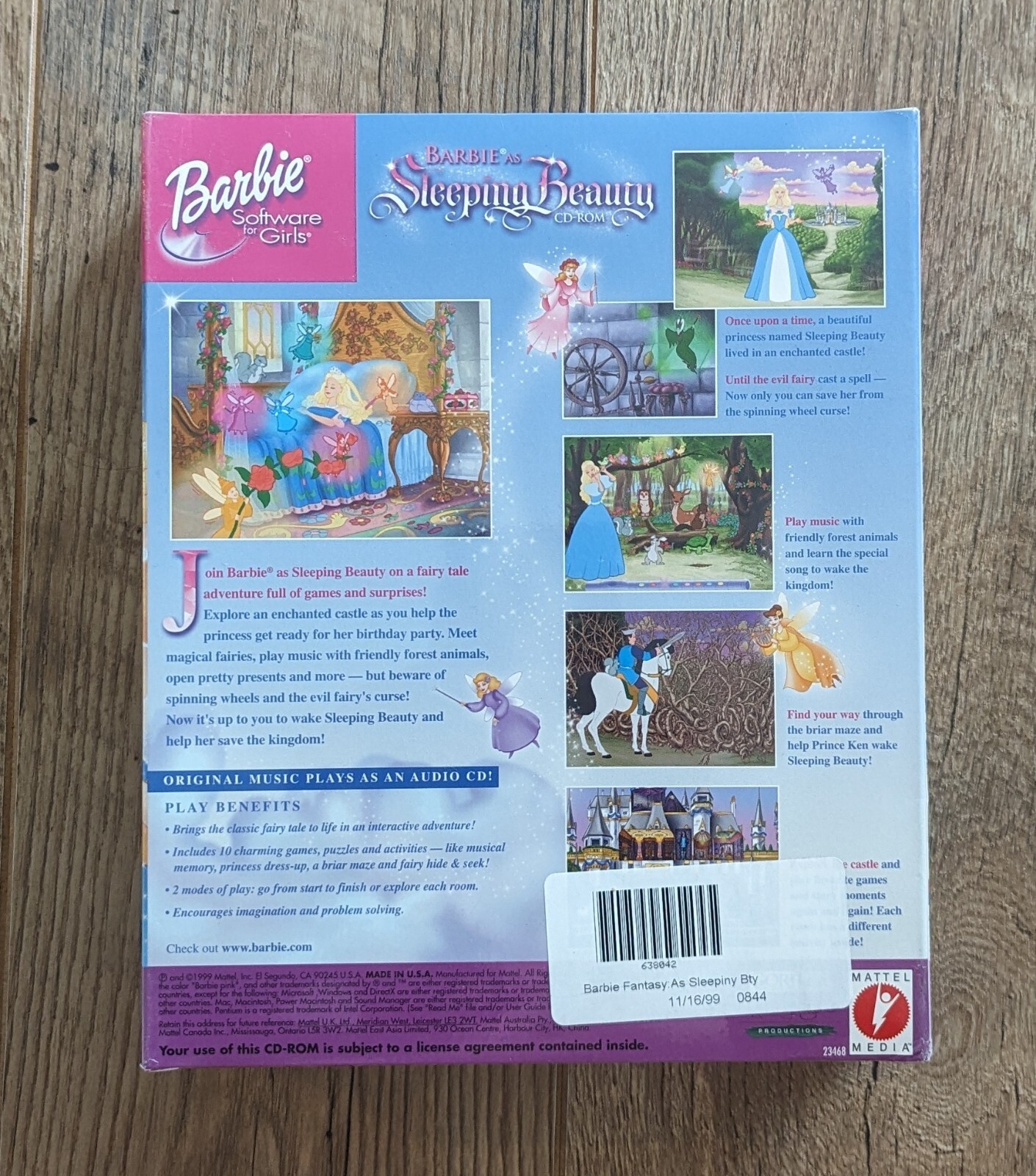 Barbie as Sleeping Beauty Big Box PC Sealed CD-ROM (Windows/Mac, 1999)