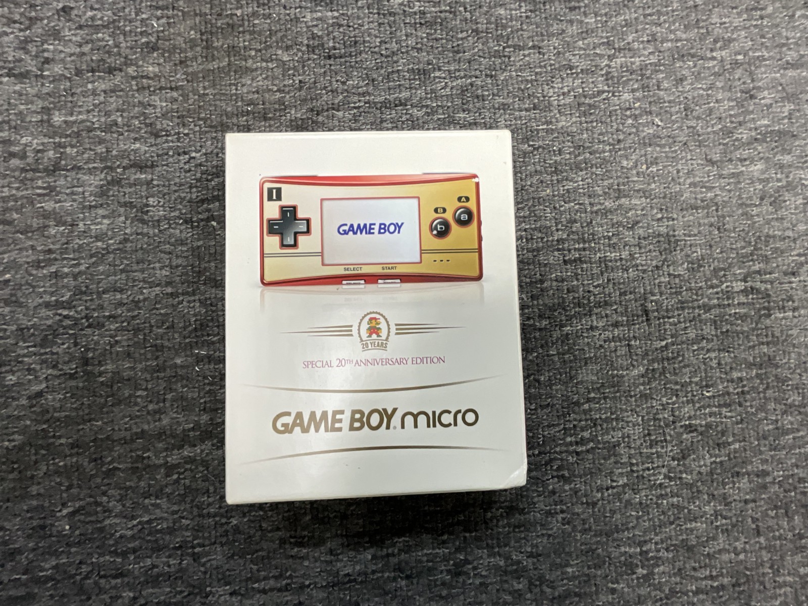 Nintendo Game Boy Micro 20th Anniversary Edition CIB Complete In Box Near Mint