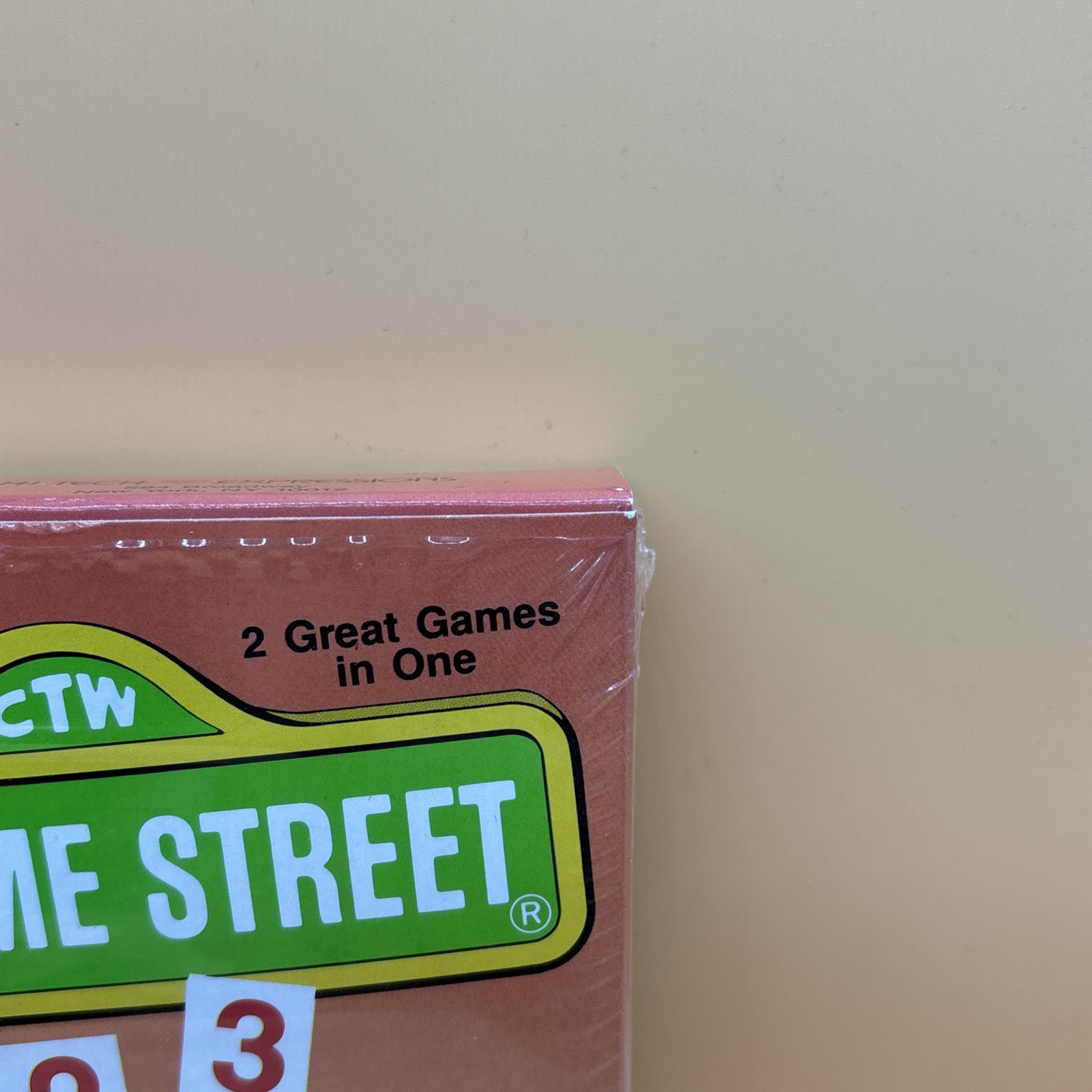 oval seal Sesame Street 123 complete in box nintendo nes game factory MINT
