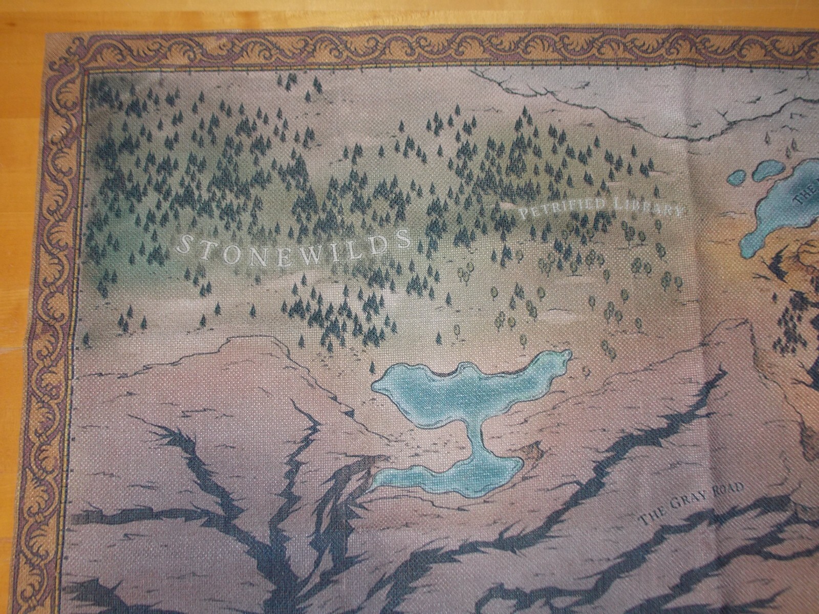 Pathfinder Wrath of the Righteous Video Game Collection Cloth World Map
