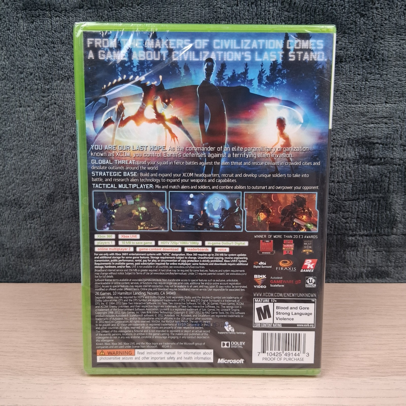 XCOM Enemy Unknown – Xbox 360 – Brand New & Factory Sealed