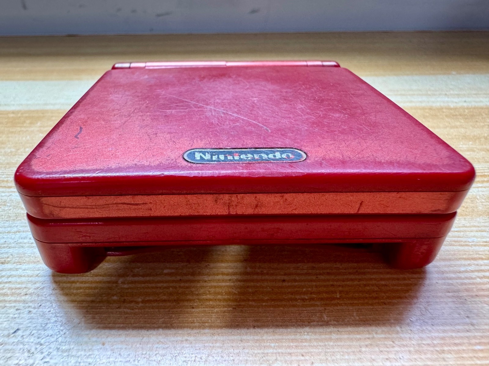 Nintendo Gameboy Advance SP AGS101 Flame Crimson Red Handheld System Console