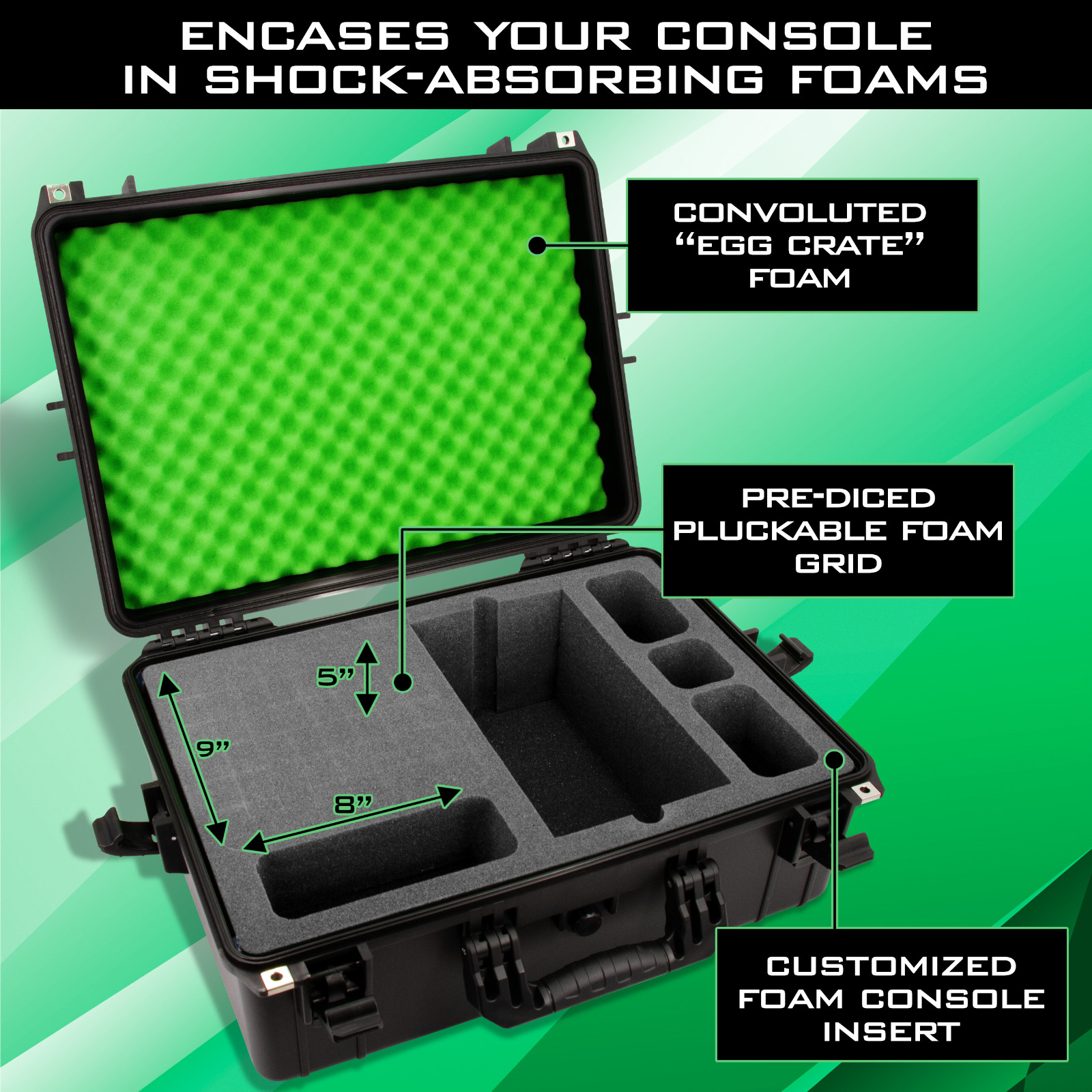 CM XL Hard Case for Xbox Series X Console, Controllers and More, Case Only