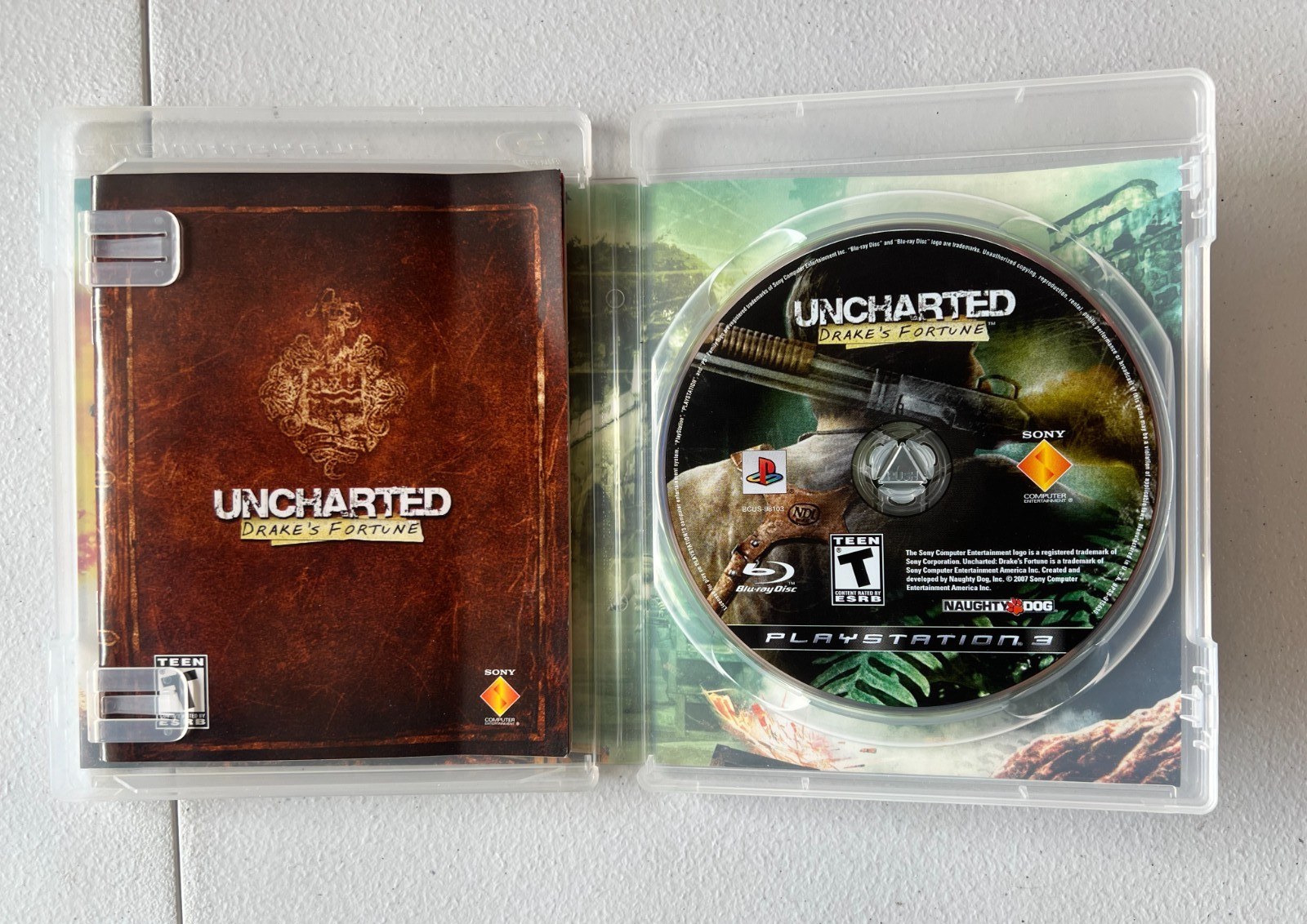 Uncharted: Drake’s Fortune (Sony PlayStation 3, 2007) PRISTINE