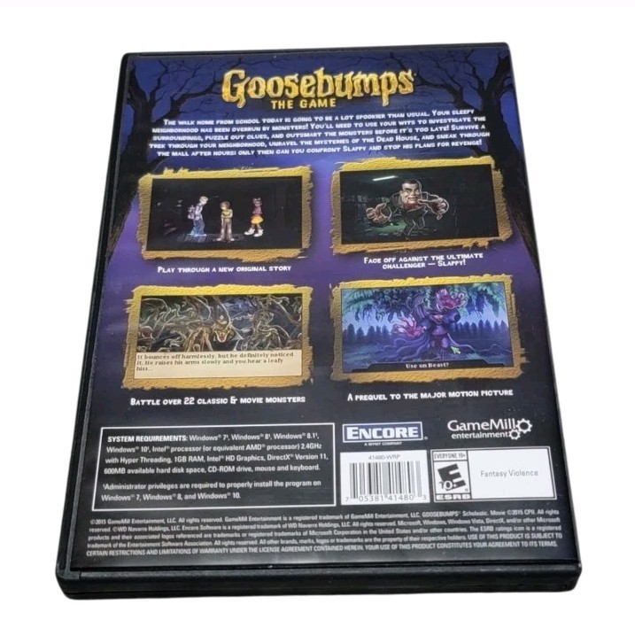 VTG 2015! ENCORE Goosebumps The Game PC Game