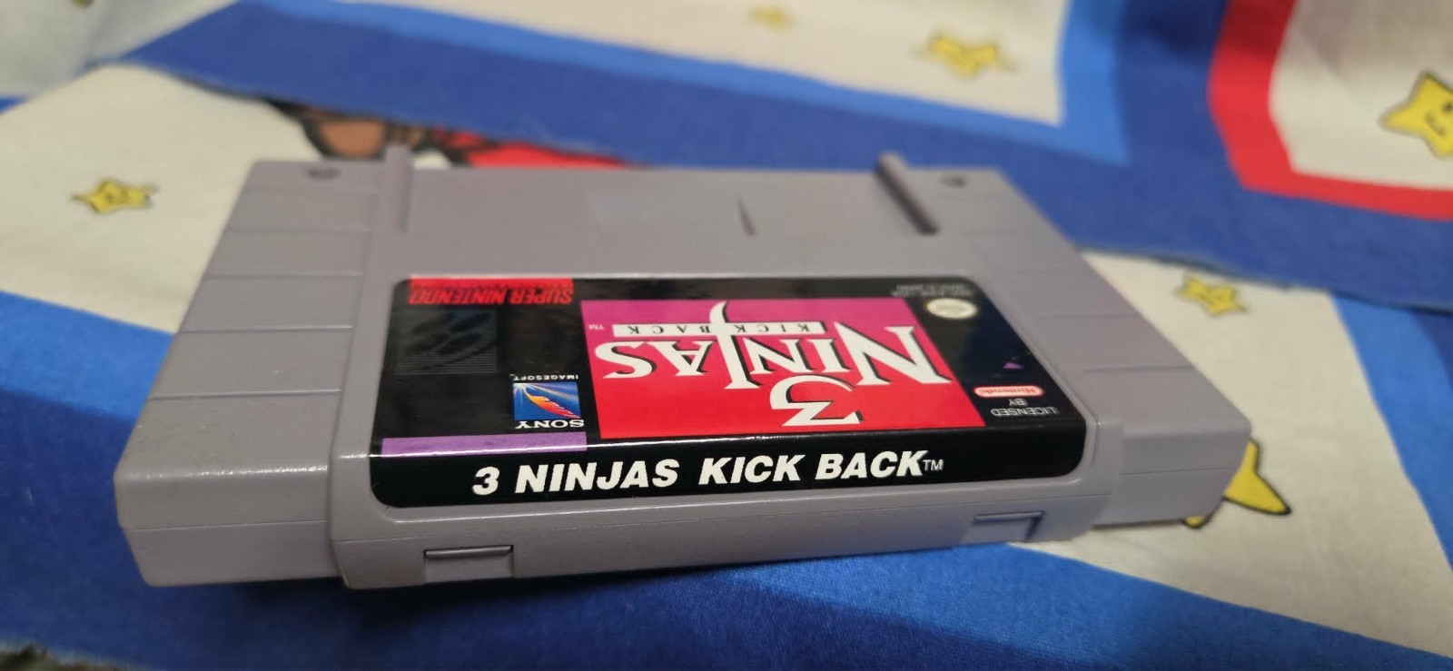 Super Nintendo 3 Ninjas Kick Back Game – AUTHENTIC RARE