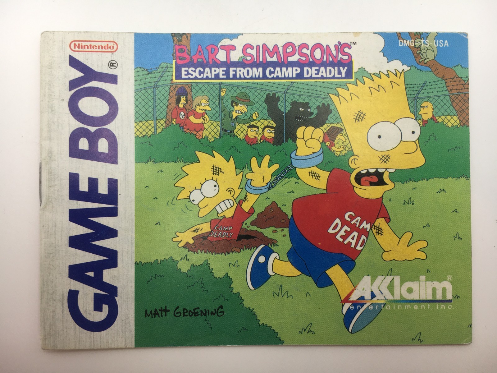 Game Boy 1991 – Bart Simpson’s Escape From Camp Deadly w/ Manual (Works)