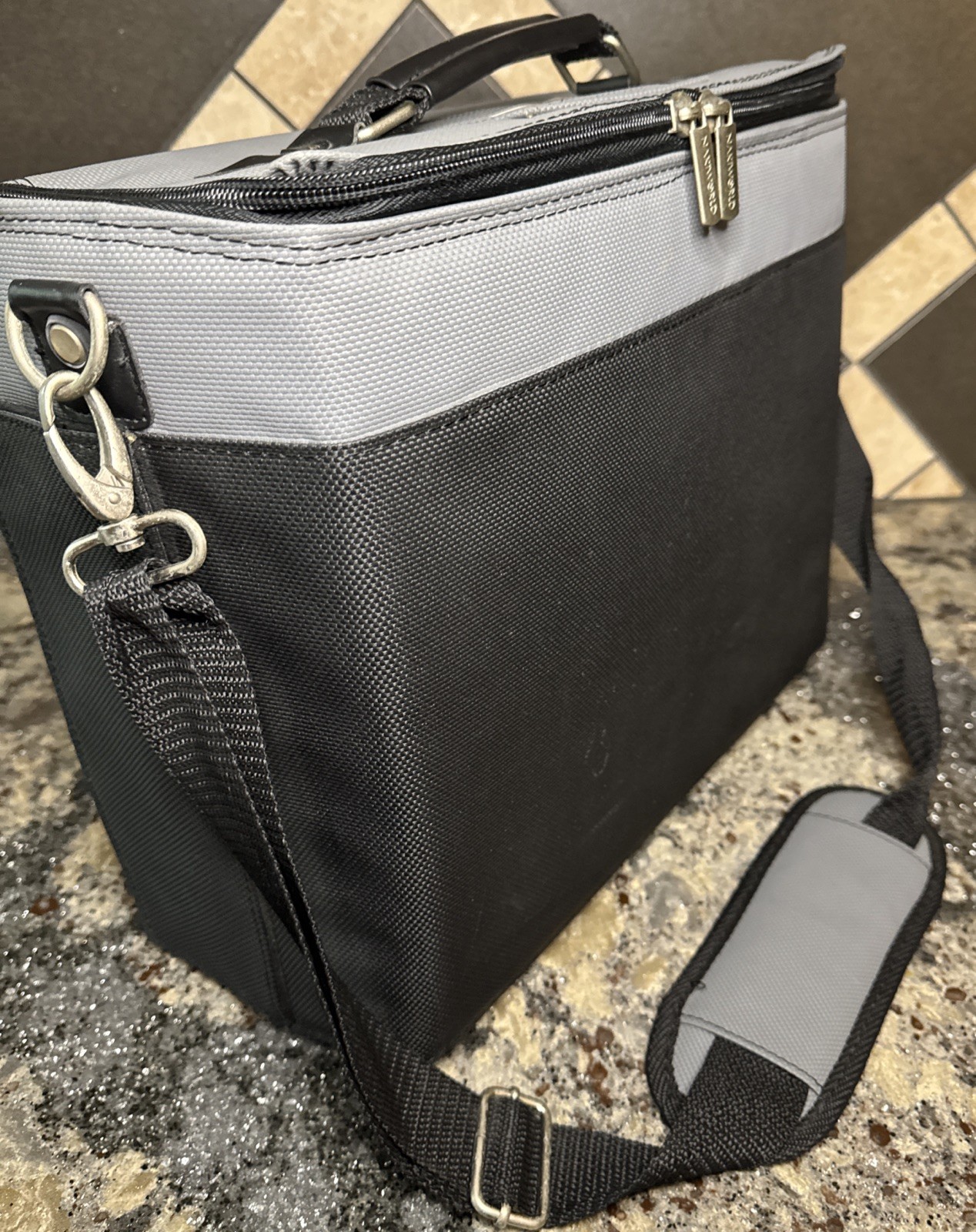 G-Pak Padded Travel Bag Nintendo Wii Naki World Gray & Black Case Carry Case