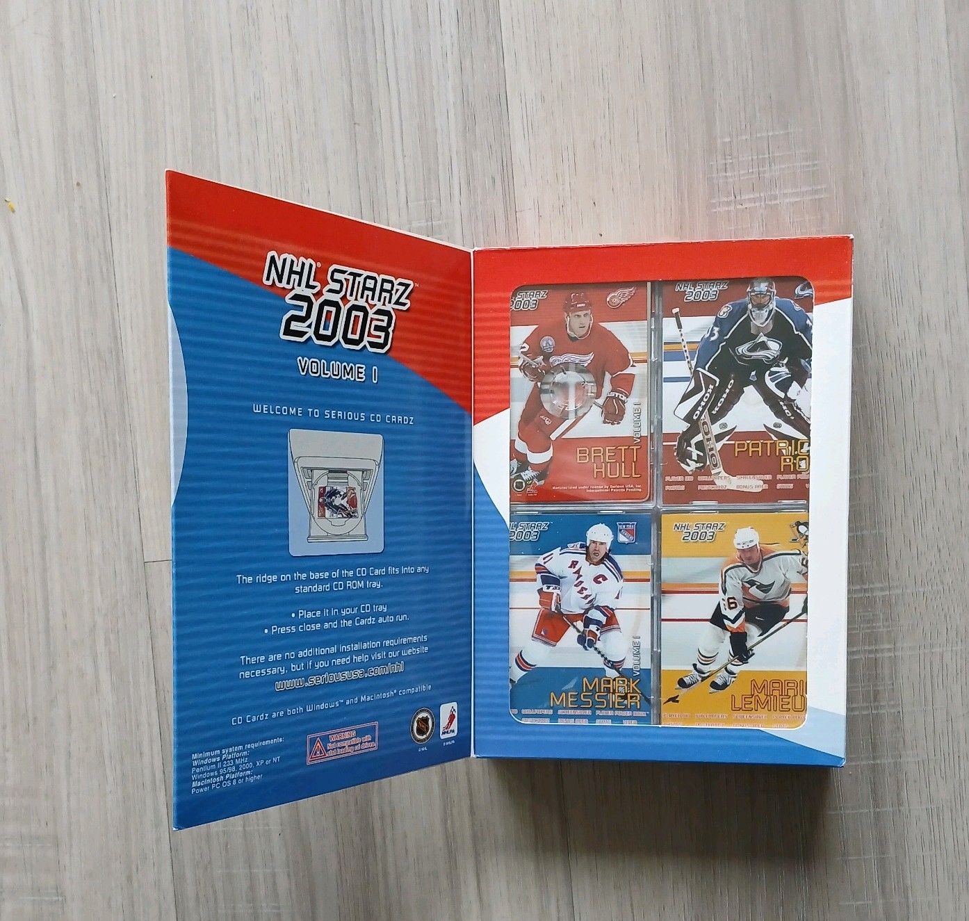 NHL Starz 2003 – Volume 1 – 4 CD Cardz – For PC – Pre-owned Retail Box
