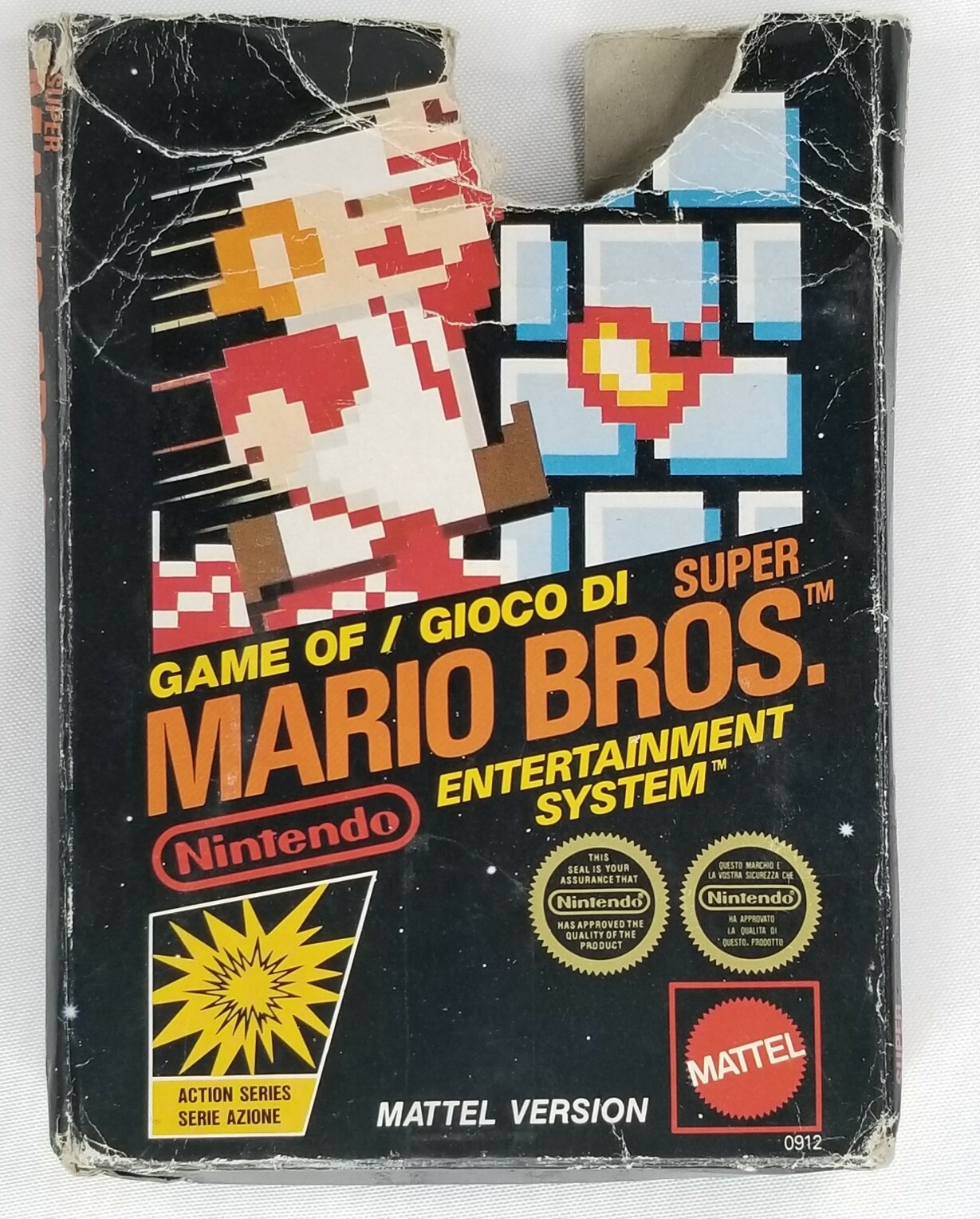 Super Mario Bros Nintendo NES MATTEL VERSION ITALY IMPORT RARE TESTED VHTF HTF
