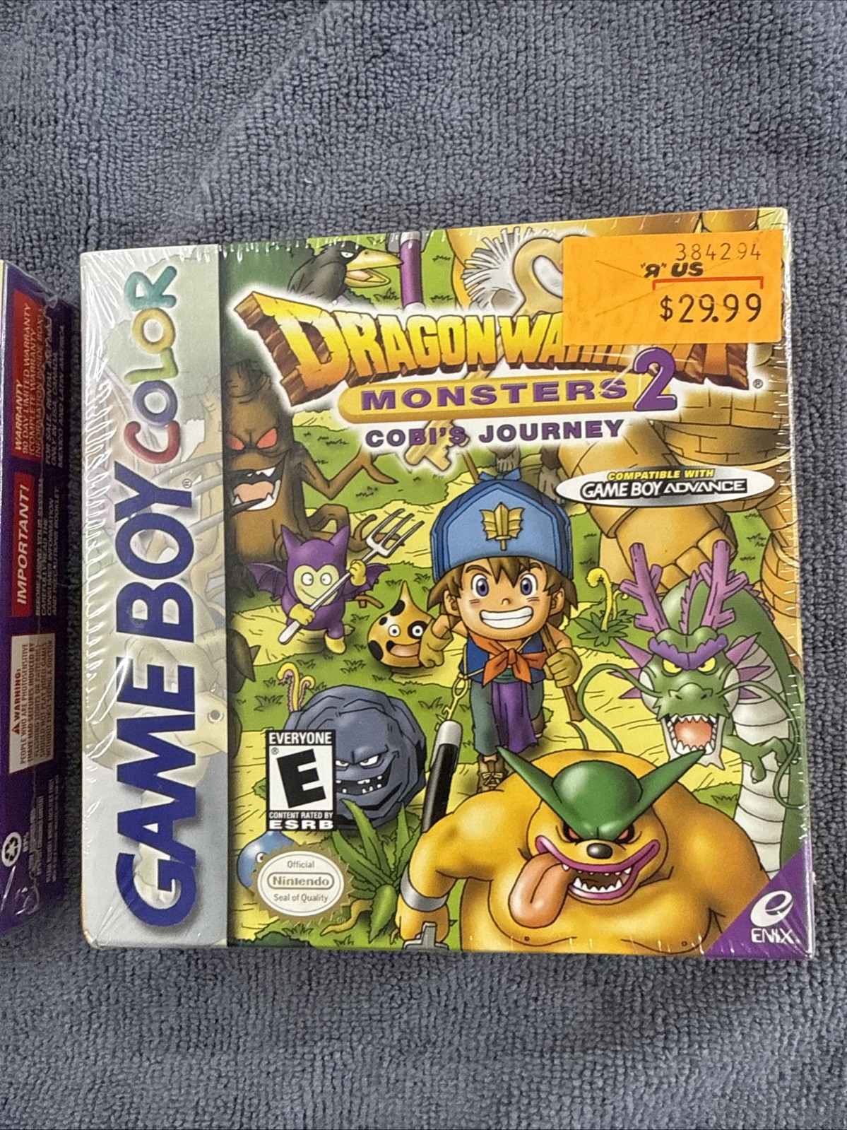 Dragon Warrior Monsters 2: Cobi’s & Tara’s Journey Game Boy Color New Bundle