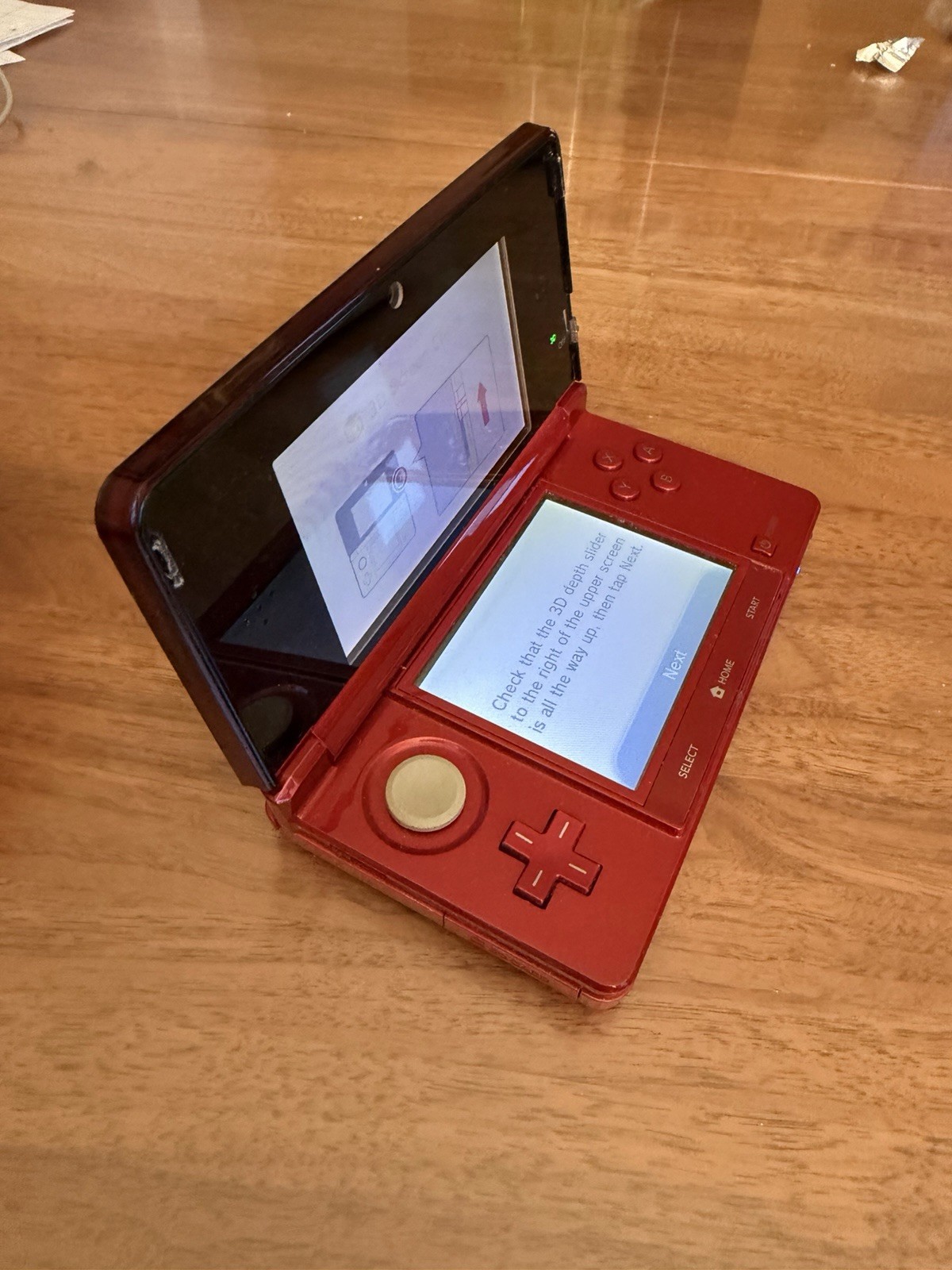 Nintendo 3DS Flame Red (Charger/Stylus/5 Games Included)