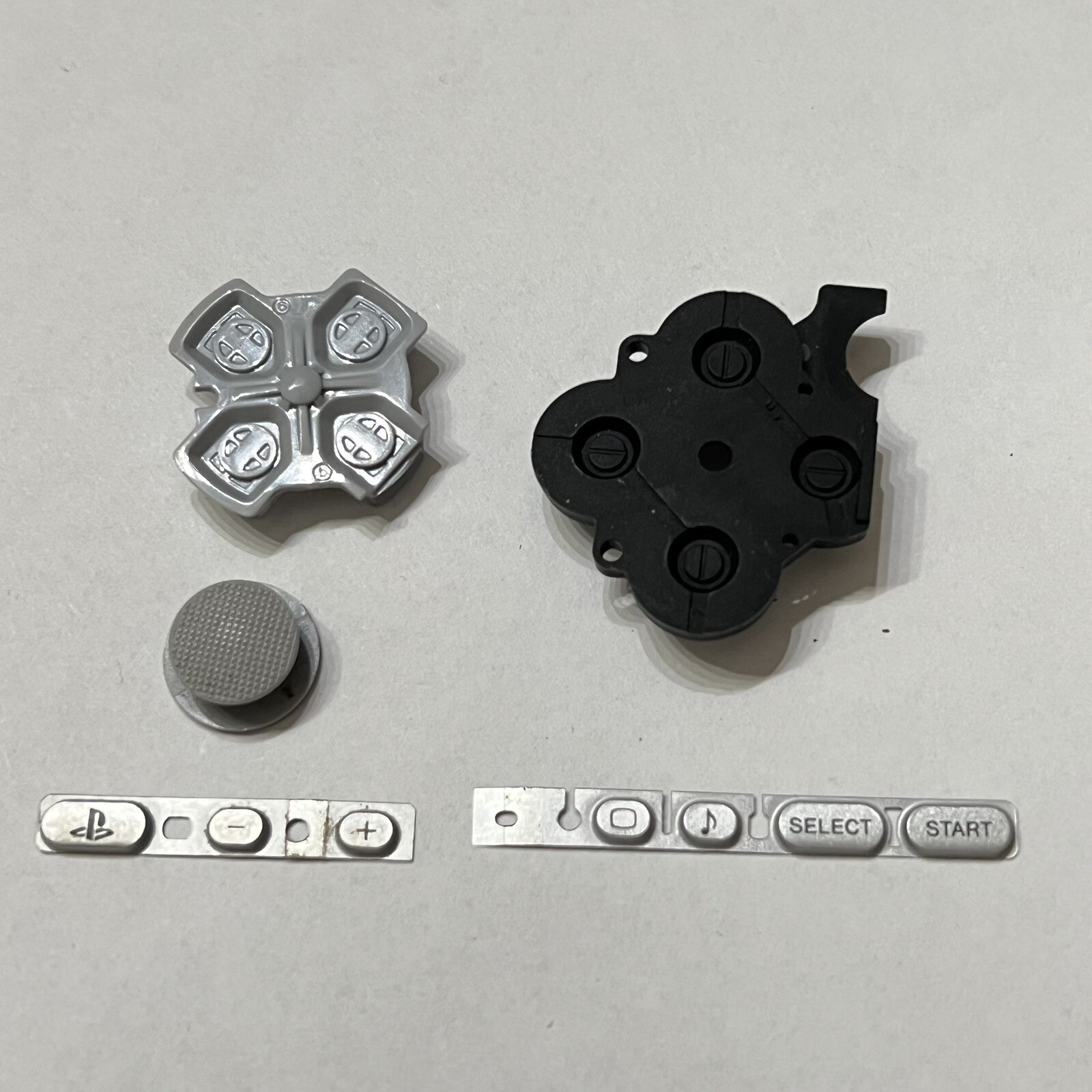 OEM Silver Sony PSP 3000 Dpad Right Button Rubber Set Joystick Cap