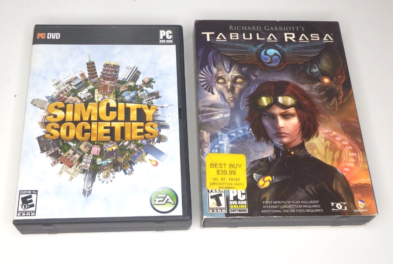 Lot Of 19 PC Video Games – Warcraft, Civilization, Dark Age of Camelot & more!