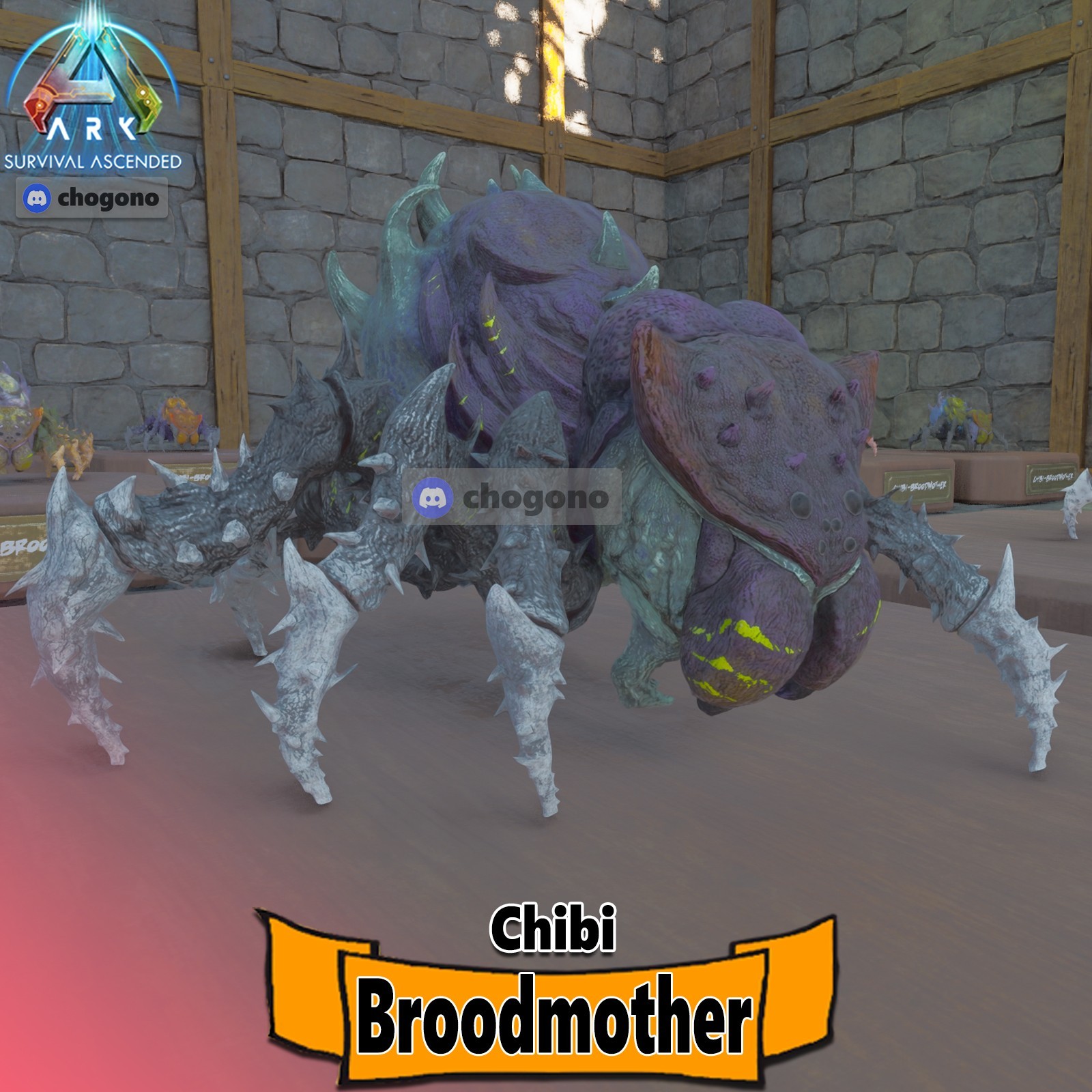 Ark Survival Ascended RARE PVE CHIBI BROODMOTHER