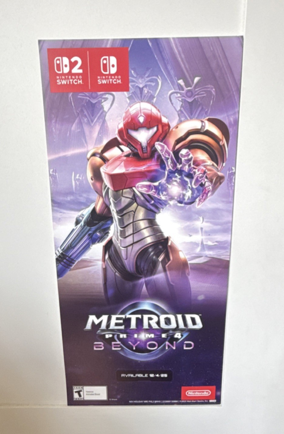 Nintendo Metroid Prime 4 Beyond Samus Aran Poster Metroid Prime Series