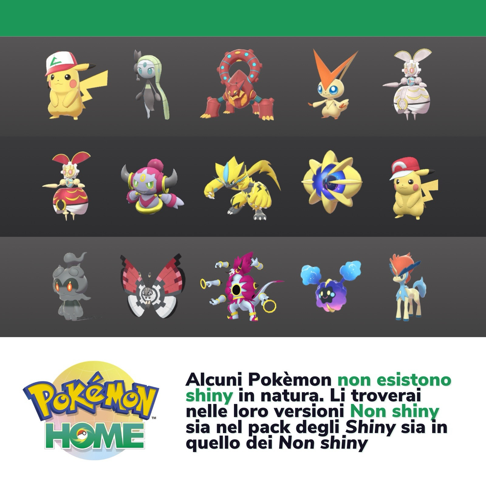 Pokemon HOME Shiny Living Dex Generazoni 1-7 Bulbasaur to Zeraora Complete 6IV