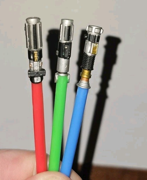 Nintendo DS Star Wars Lightsaber Stylus Set of 3 Light Saber Lot