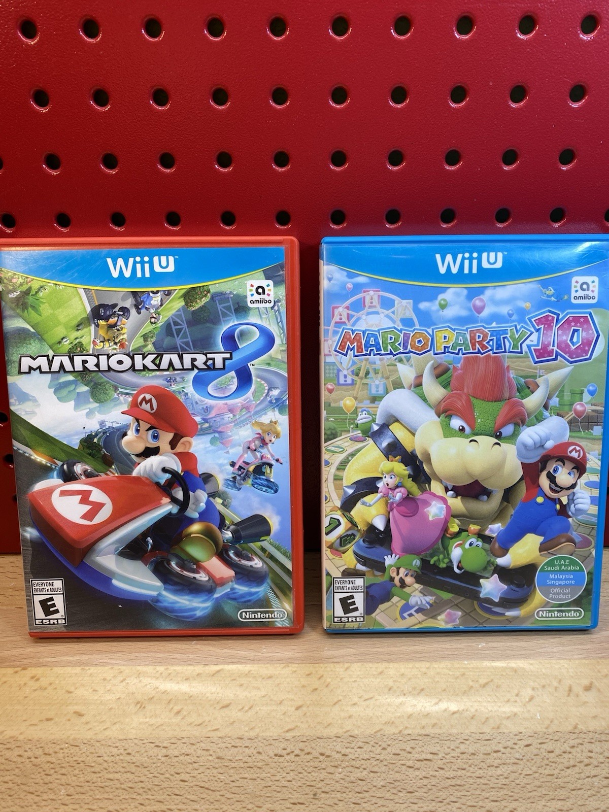 Wii U Mario Kart 8 & Mario Party 10 LOT Nintendo CIB TESTED FREE SHIPPING