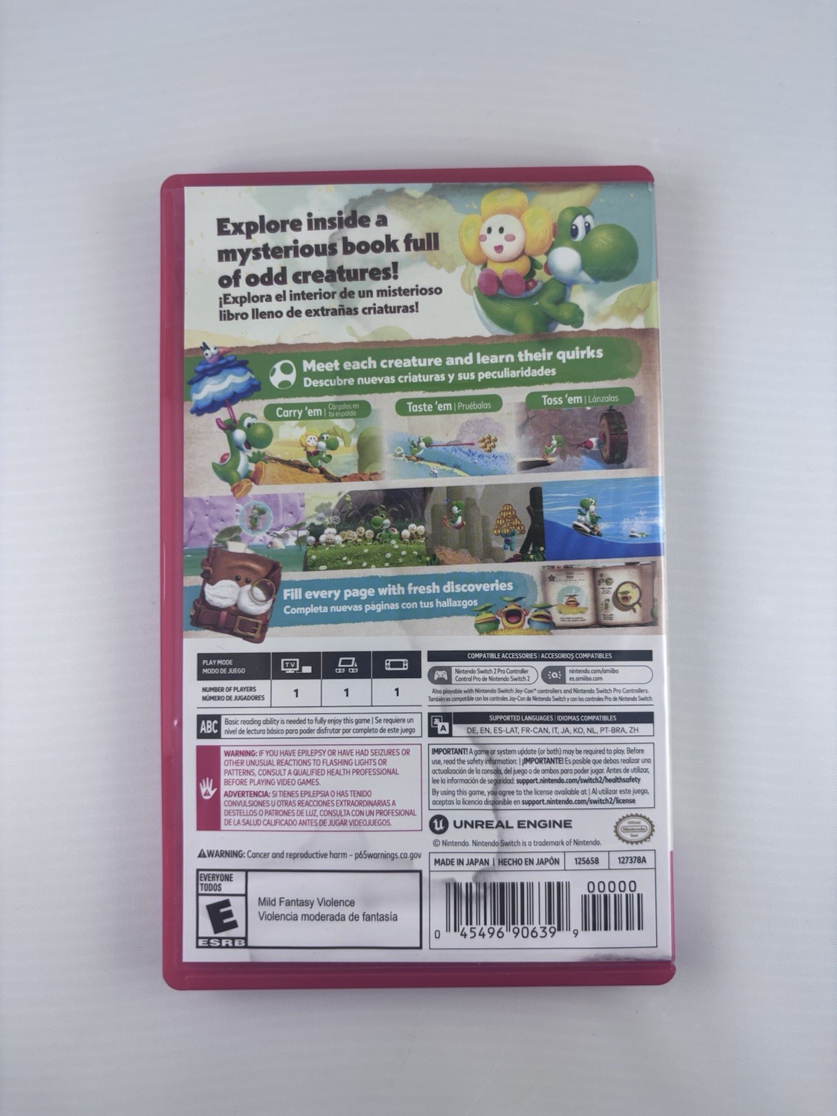 Yoshi and the Mysterious Book – Paper Cover/Slip Damage