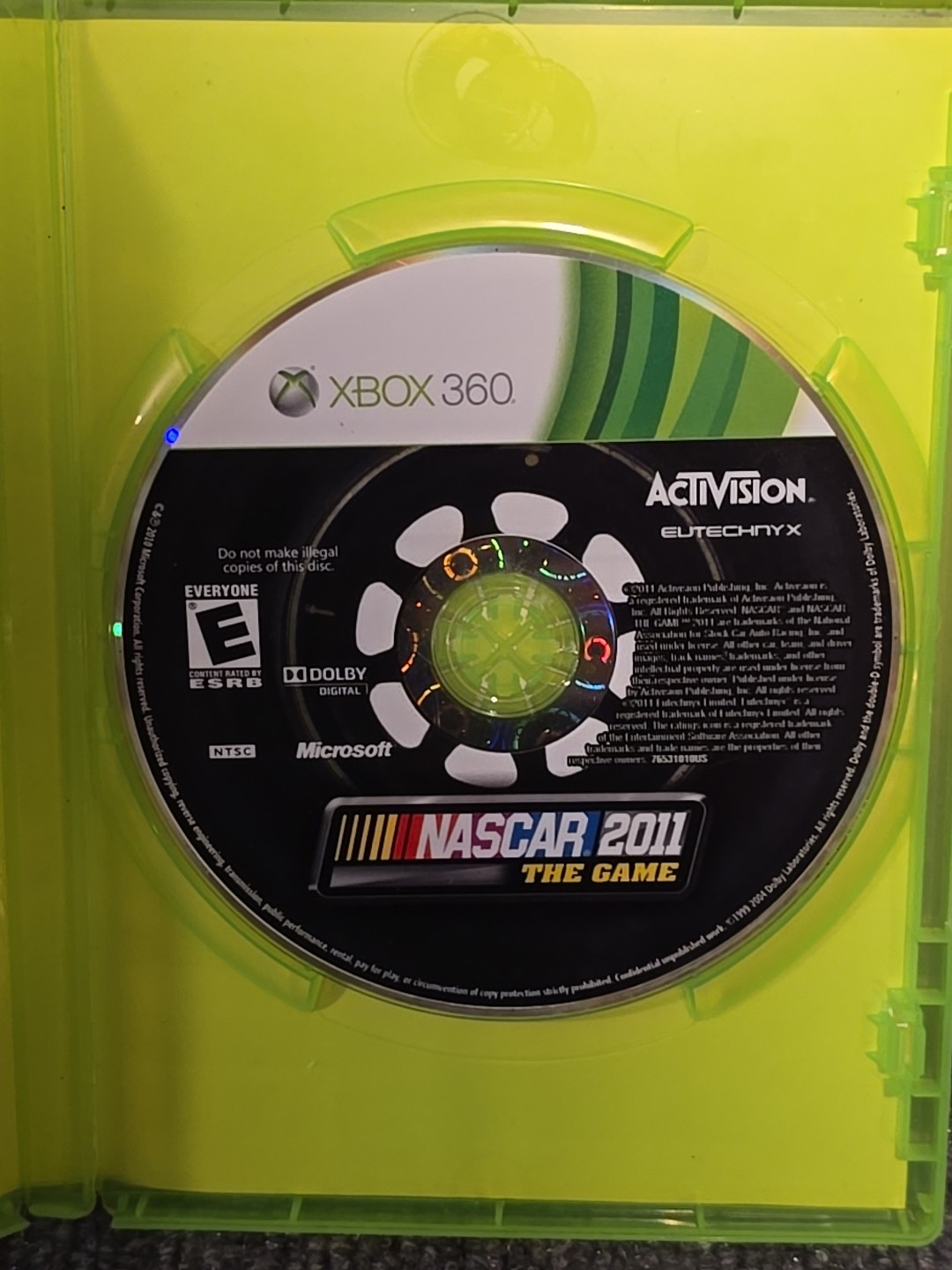 NASCAR The Game 2011 (Microsoft Xbox 360, 2011) ☆NO MANUAL☆
