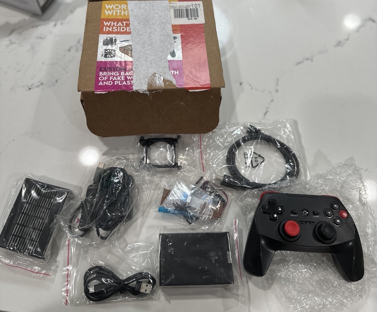 Micro Center Atari Retro Gaming Accessory Kit for Raspberry Pi 4 – Wireless RF