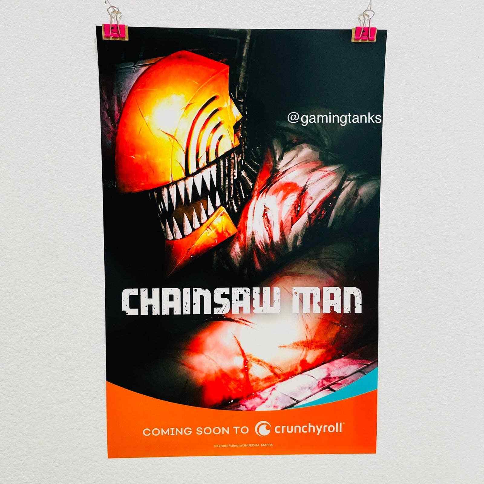 Anime Expo 2022 AX Chainsaw Man Poster Promo Exclusive Crunchyroll