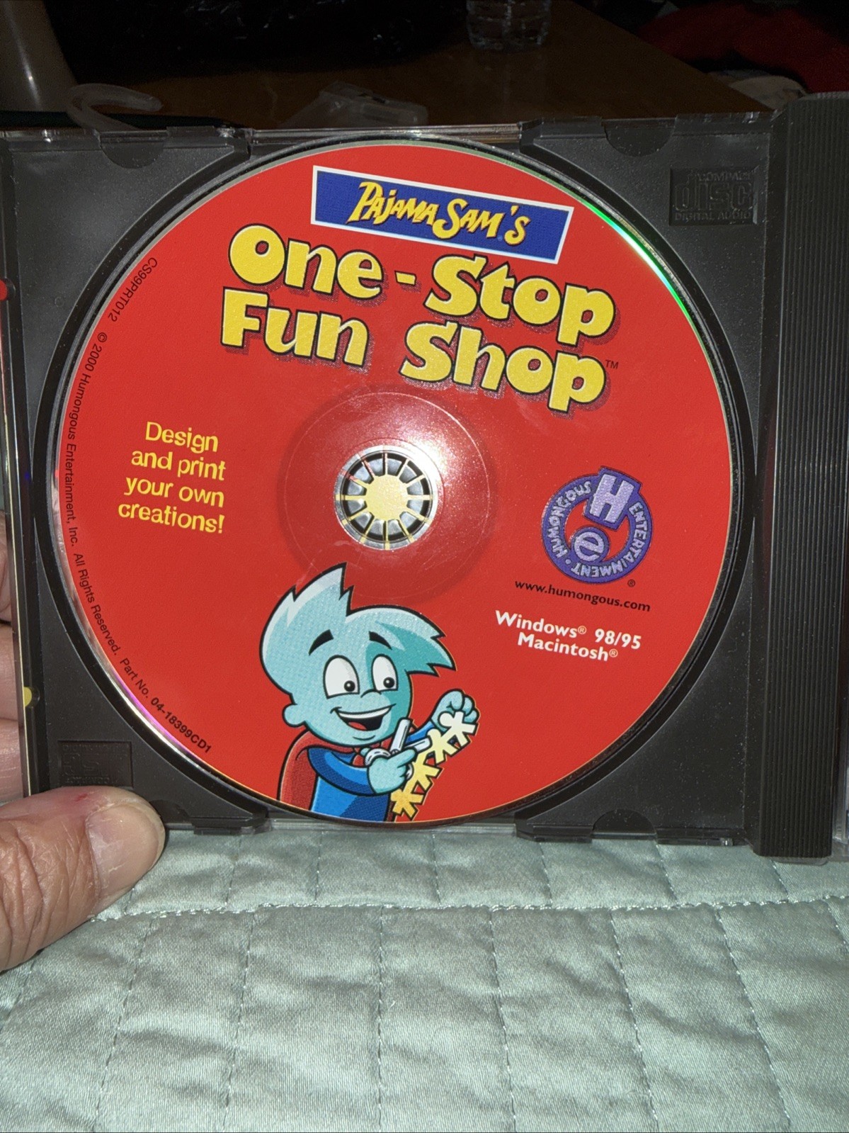 Video Game PC Pajama Sam’s One-Stop Fun Shop Win/Mac CD-ROM