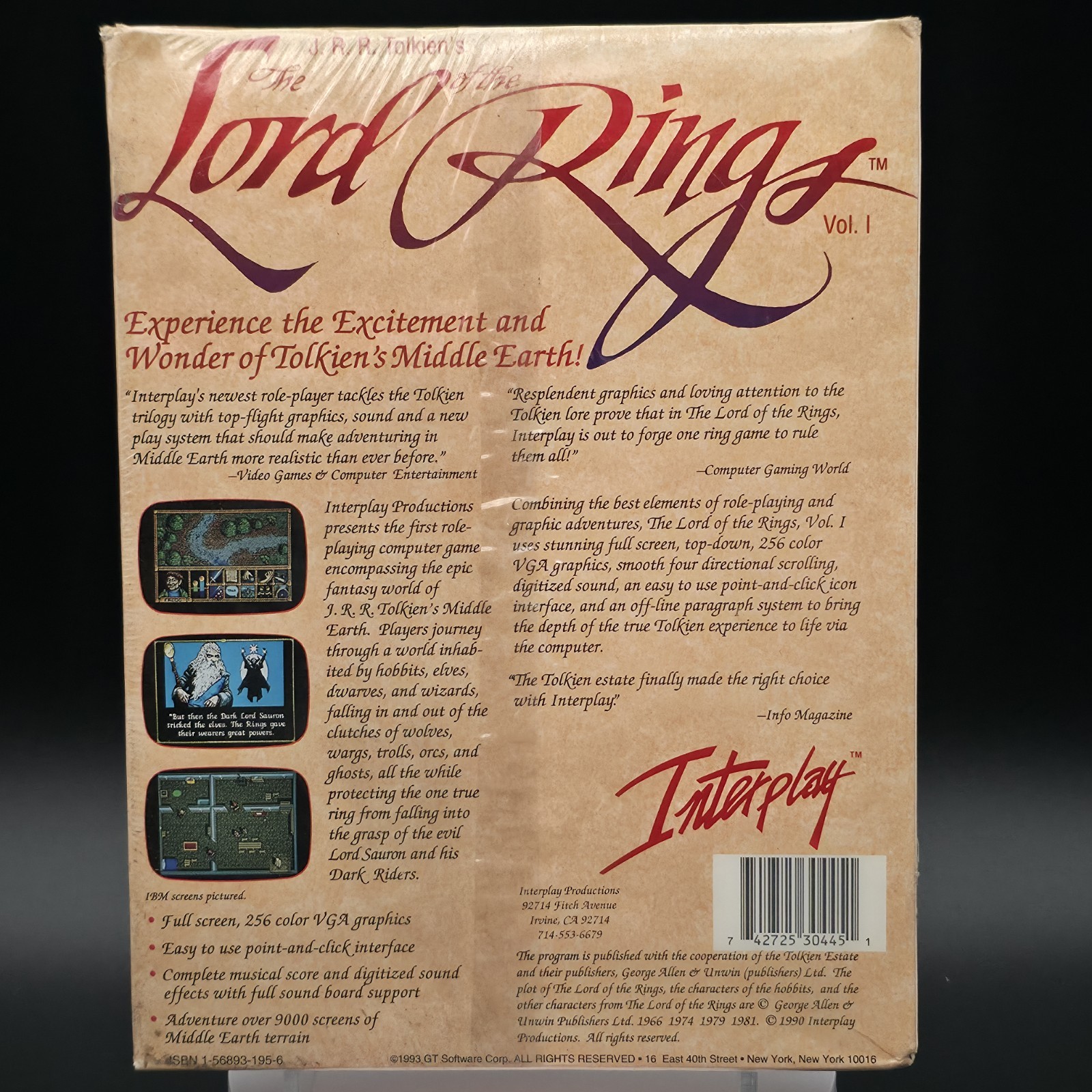 J.R.R. Tolkien’s The Lord of the Rings Vol. 1, 1993, Big Box, New & Sealed