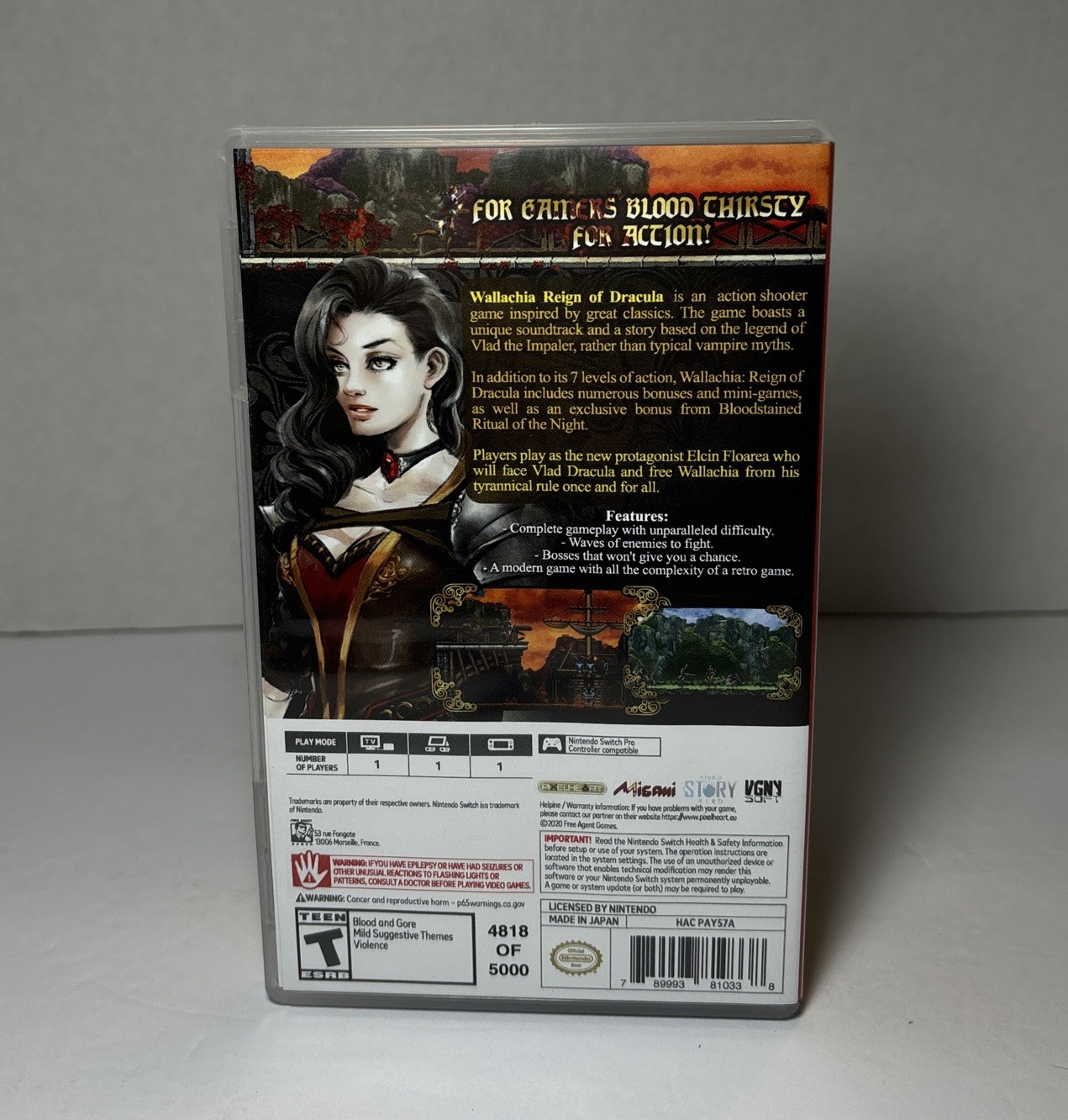 Wallachia: Reign of Dracula (Nintendo Switch, 2020) – RARE Limited Edition /5000