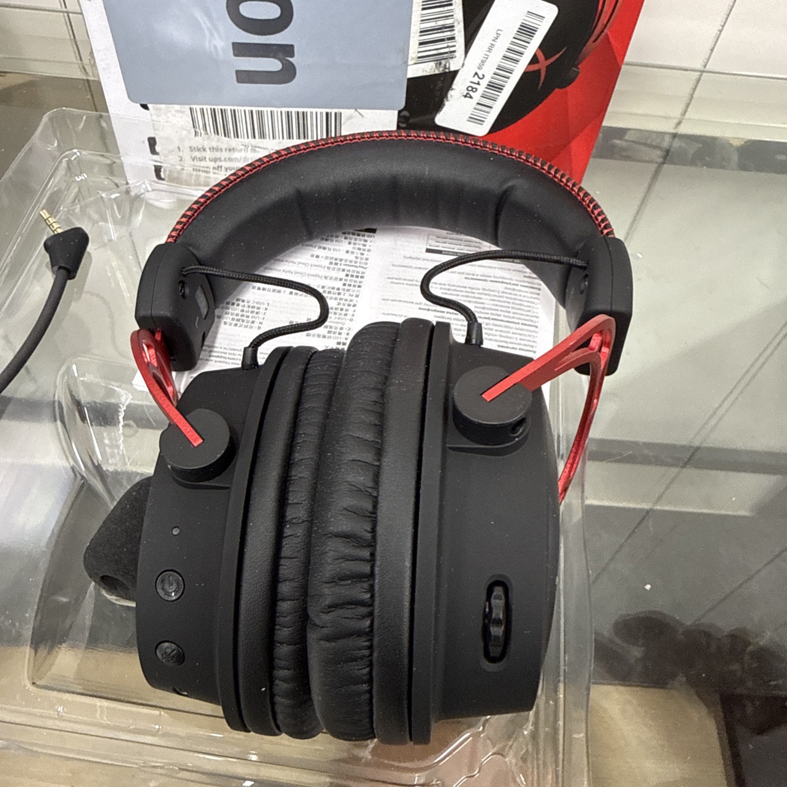 HyperX Cloud Alpha Wireless DTS Headphones – CA002 – Black/Red – PC, PS5, PS4