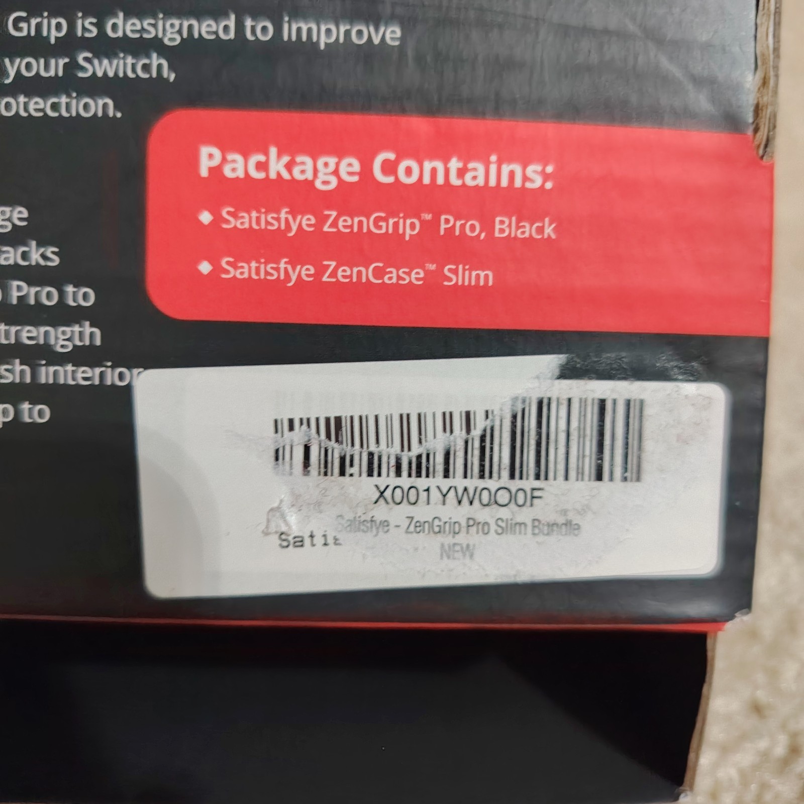 Satisfye ZenGrip Pro Slim Bundle – Open box- Great Condition – w/socks