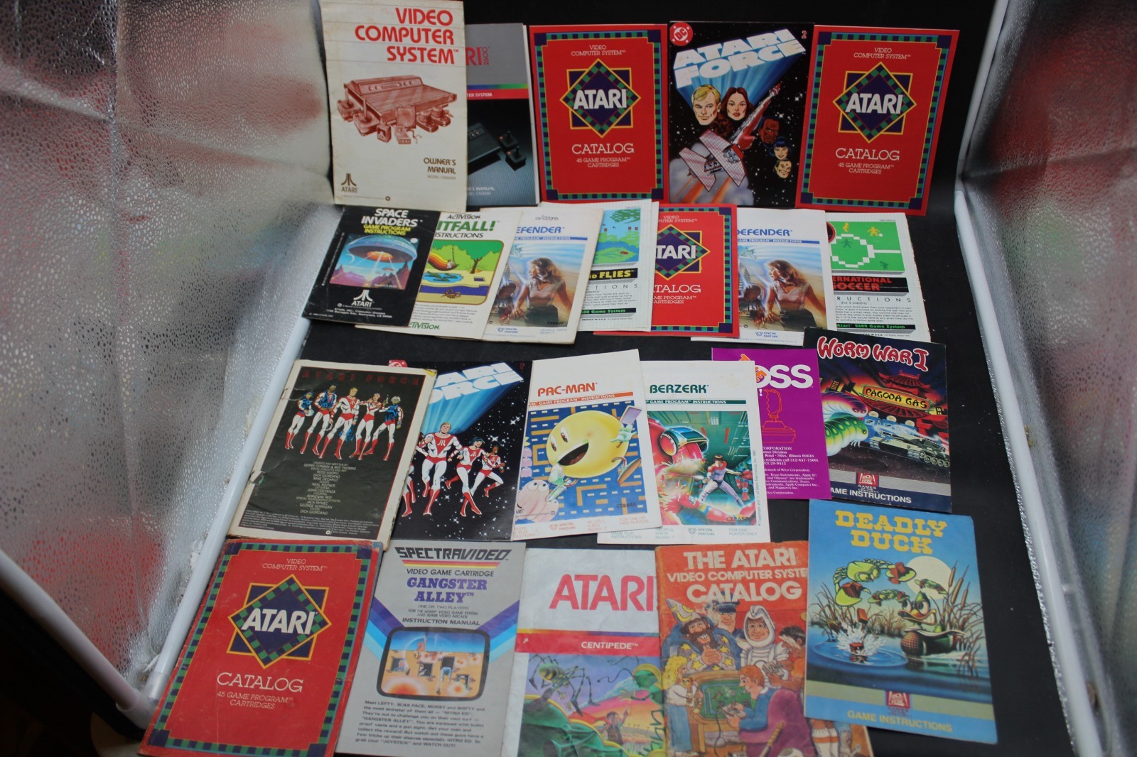 Lot Of 23 Atari Game Manual/Instruction Books ETC See pics for titles