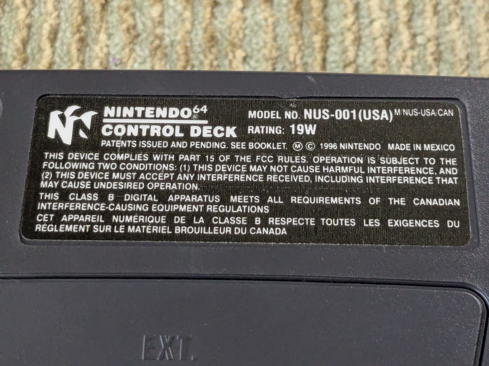 NOM Made in Mexico Nintendo 64 N64 Variant Console Tested Working US Seller