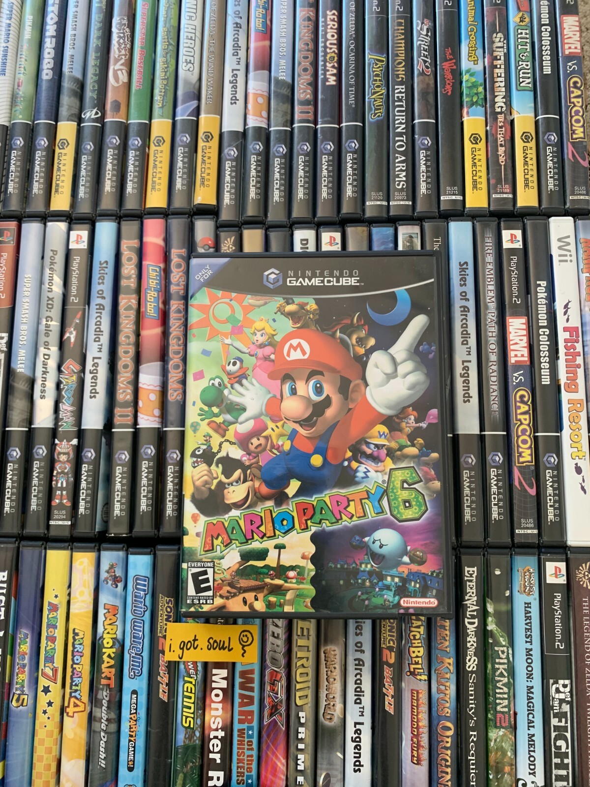 Mario Party 6 Original Case + Artwork Insert ONLY Gamecube OEM NO GAME MANUAL