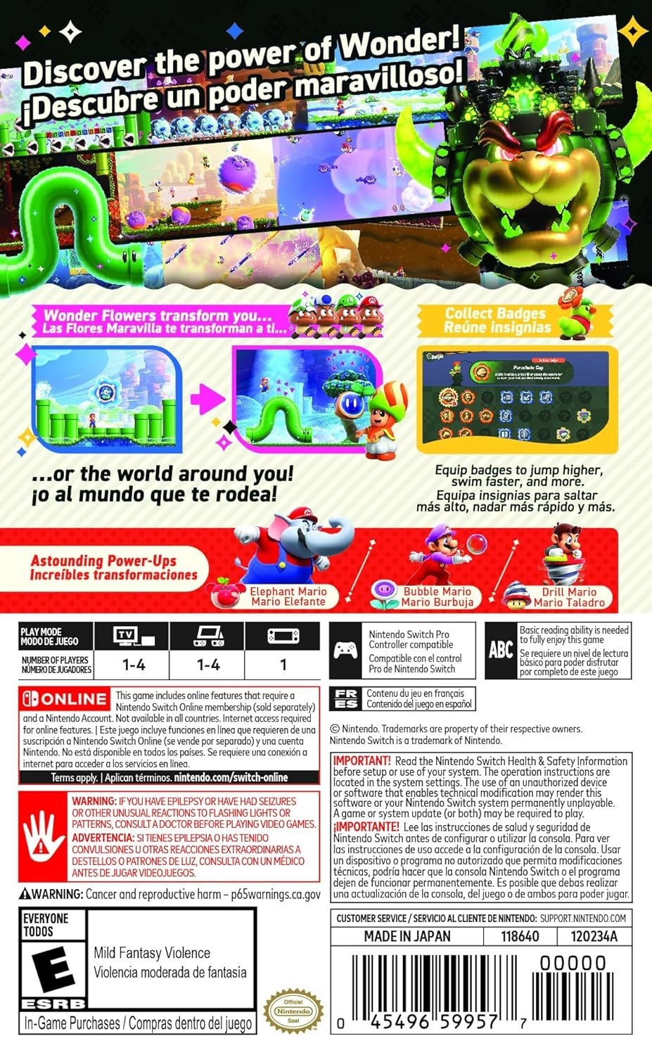 Super Mario Bros.™ Wonder – Nintendo Switch (US Version)