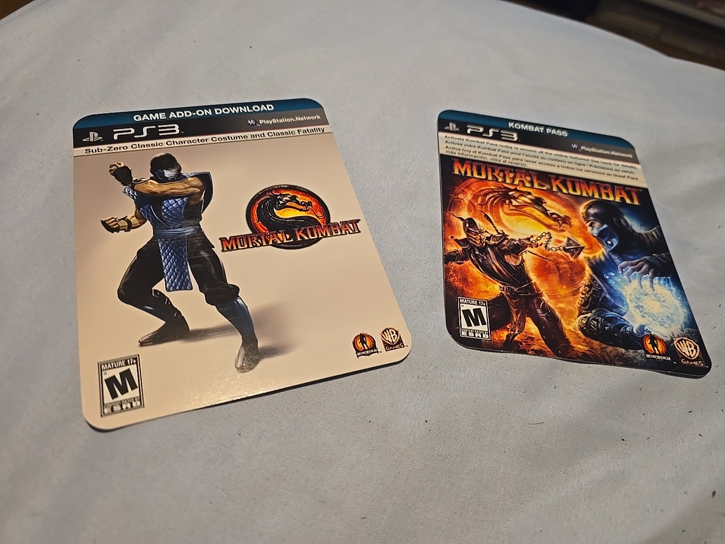 Mortal Kombat (PS3, 2011) PLAYSTATION 3 VIDEO GAME KRATOS COMPLETE BLACK LABEL