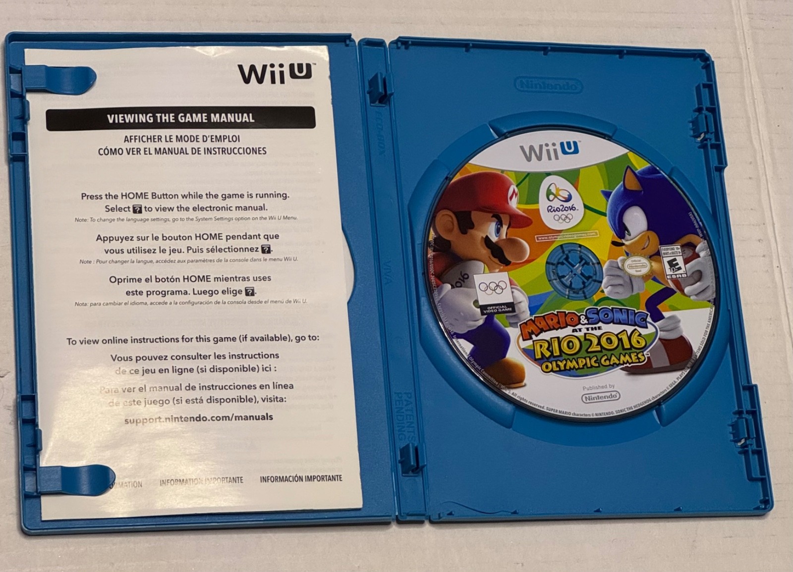 Mario & Sonic at the Rio 2016 Olympic Games (Nintendo Wii U)