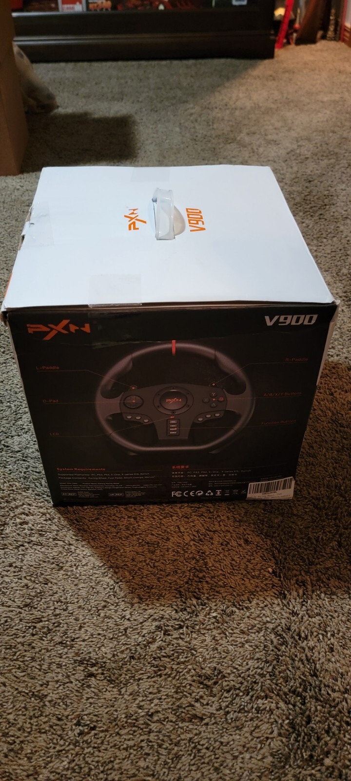 PXN V900 GAMING RACING STEERING WHEEL AND PEDAL
