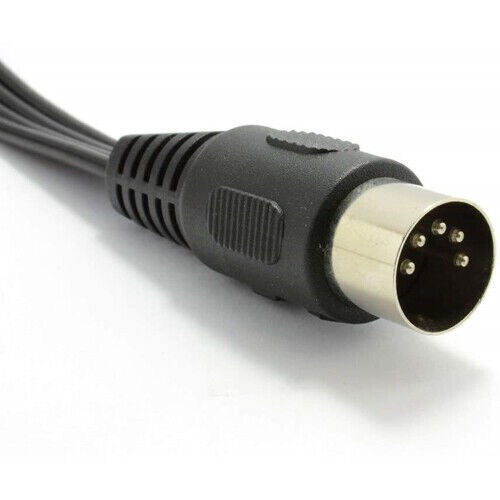 5FT TV AV Audio Video DIN RCA Cable For Commodore 64 Atari TI-99/4A Spectravideo