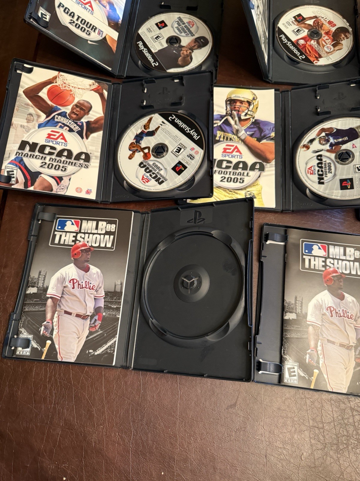 Ps2 Sports Game Lot Tiger Woods PGA Tour, MLB, NCAA Football, NCAA March Madness