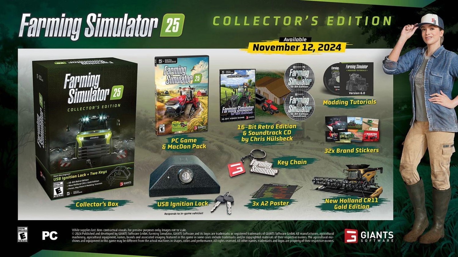 Farming Simulator 25 *COLLECTOR’S EDITION* (PC / DVD-ROM) New