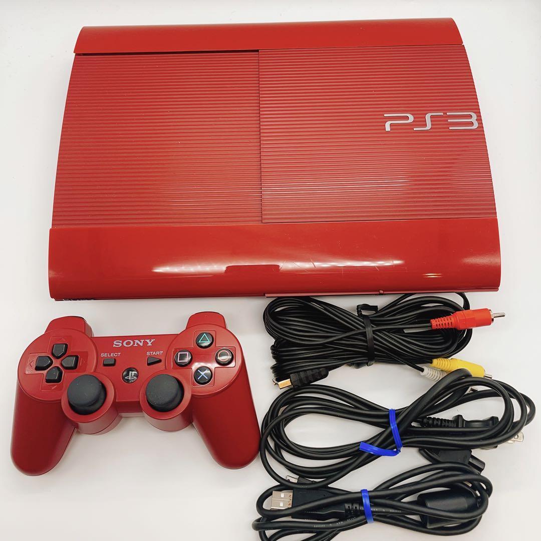 SONY PlayStation3 PS3 CECH-4000B garnet red from japan Used Tested Working w/Box