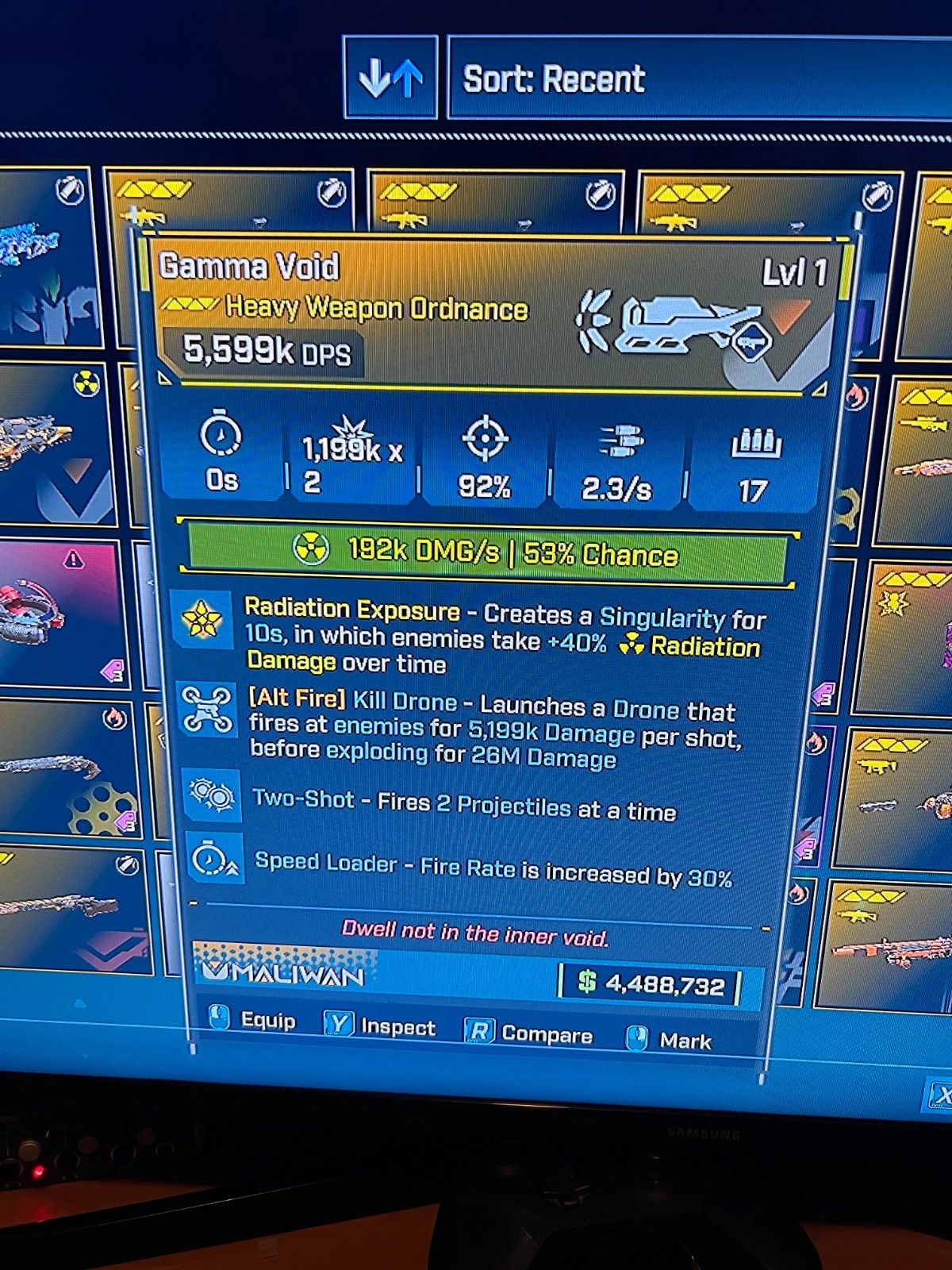 Borderlands 4✨ MODDED LEVEL 1 ONE 5599K DPS GAMMA VOID ORDNANCE BL4 ✅PC-PS-XBOX✨