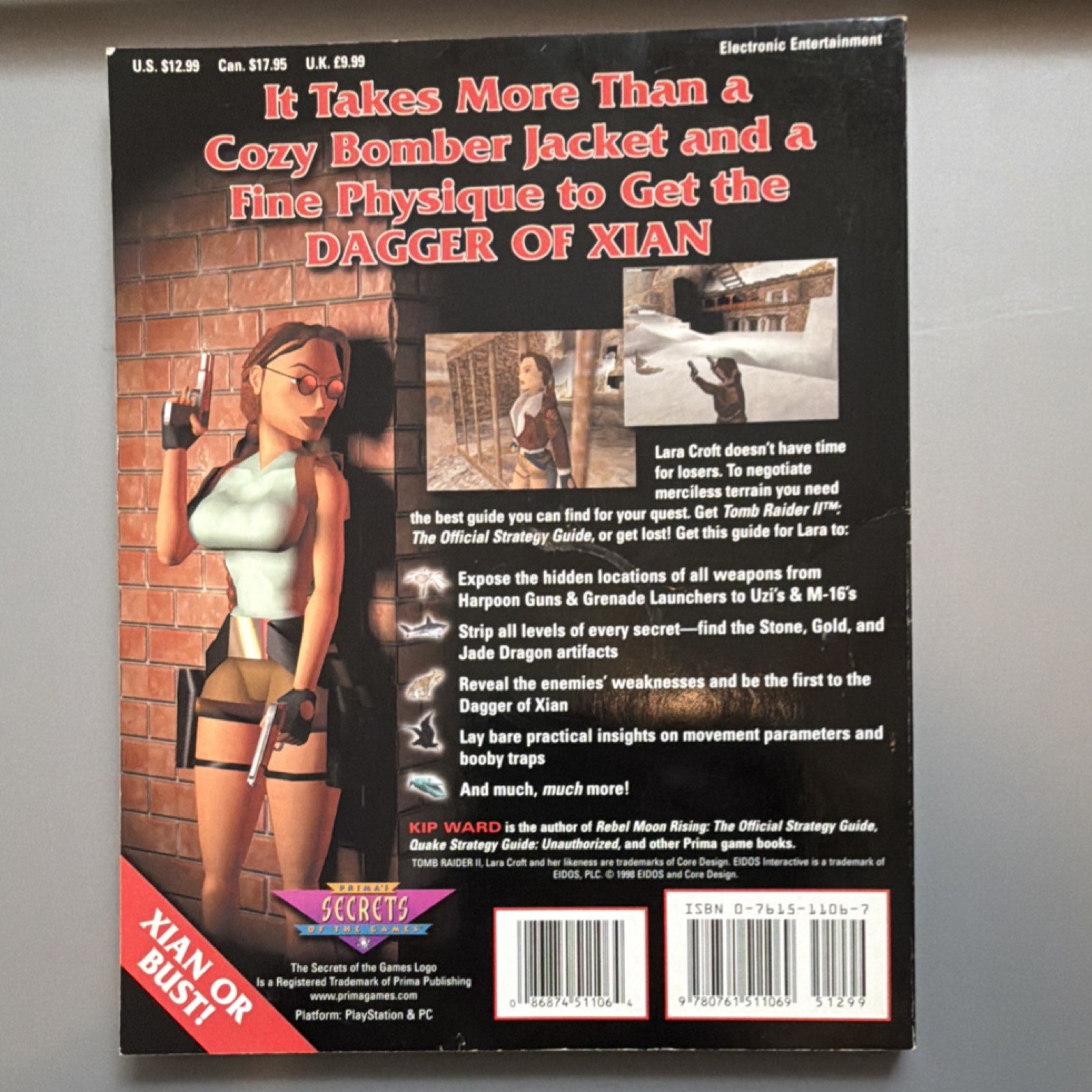 Prima Games Tomb Raider II Strategy Guide Secrets Tips Lara Croft