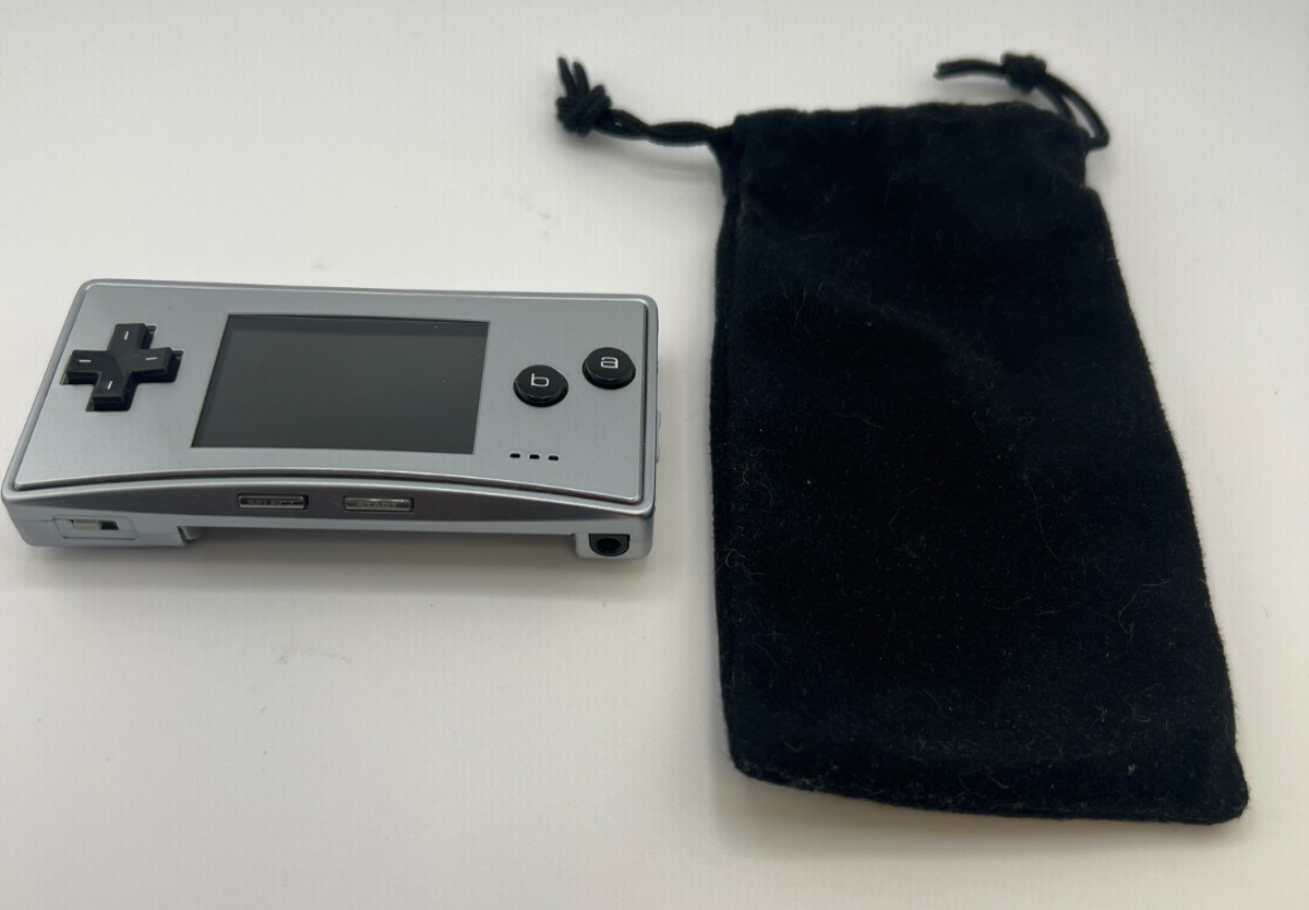 Nintendo Game Boy Micro Silver Console Tested Works Great & Excellent Condition