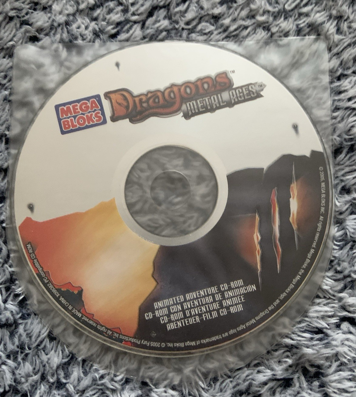 2005 MEGA BLOKS Dragons Metal Ages Animated Adventure CD-Rom Disc Only -untested