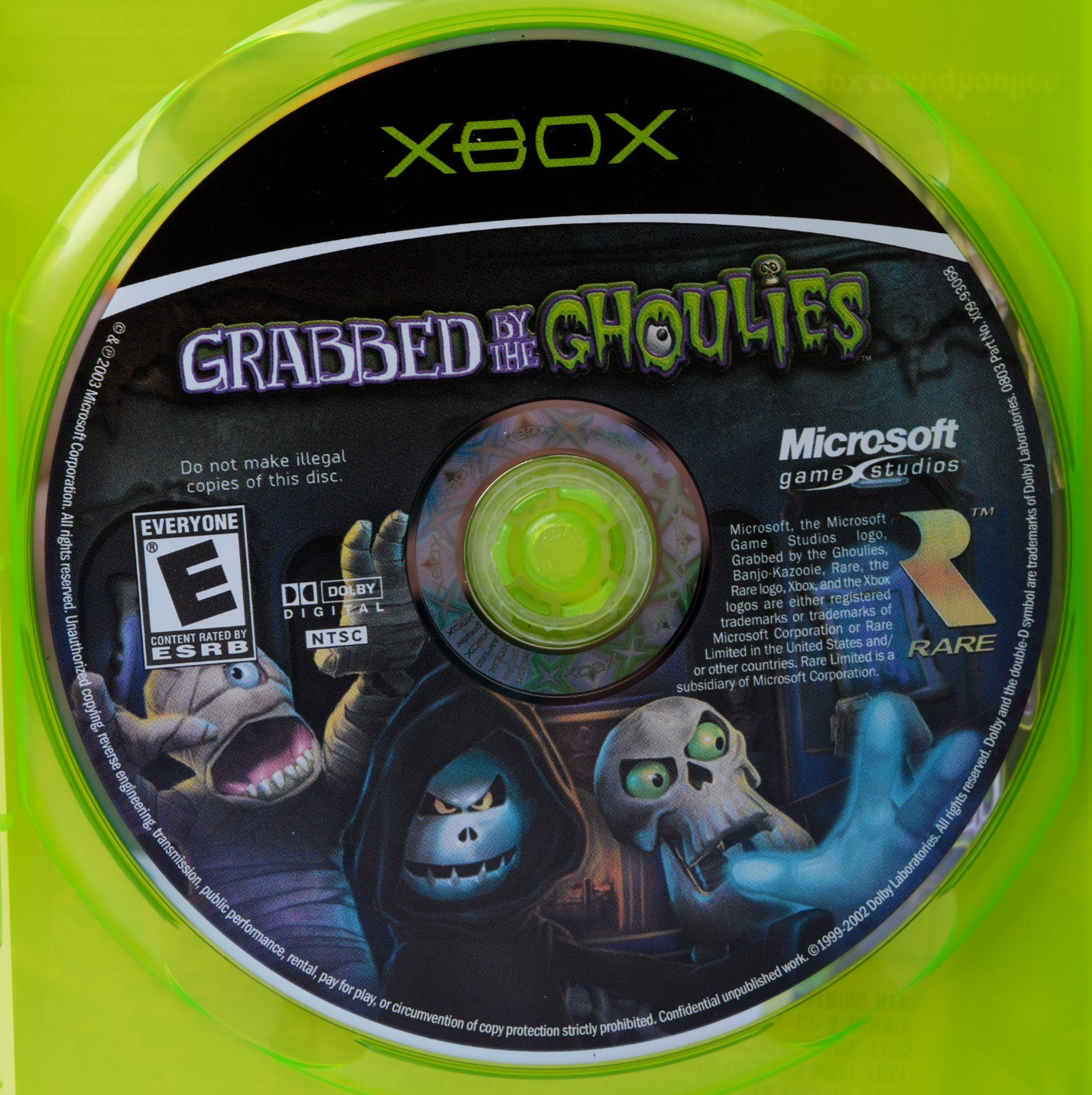 Vtg 2003 XBOX Grabbed By The Ghoulies Game – CIB